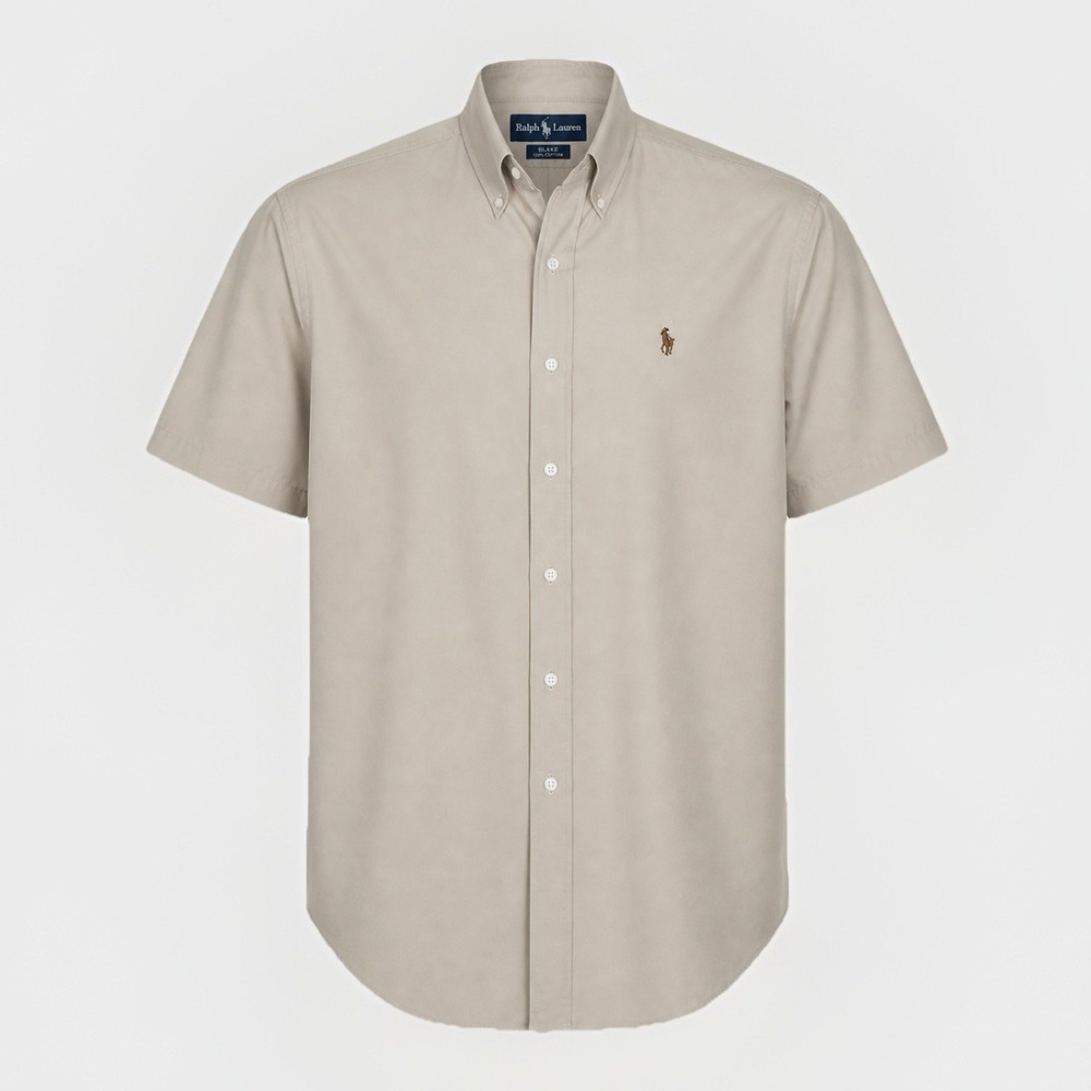 Polo Ralph Lauren Blake Short Sleeve Shirt Men's Large Classic Fit Flesh Pony